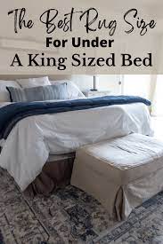 What Size Area Rug Under King Bed