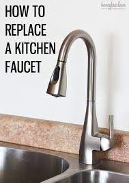 how to replace a kitchen faucet with sprayer